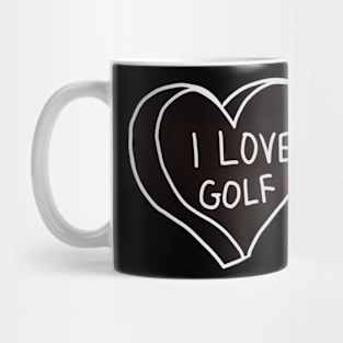 I Love Golf Mug